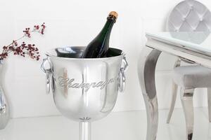 Design pezsgő hűtő Champagne 75 cm / ezüst