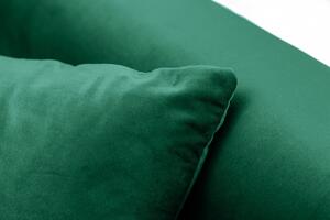 Ágyazható ülőgarnitúra Blaine 208 cm smaragdzöld bársony