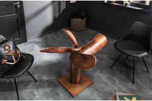 Stílusos étkezőasztal Propeller 94 cm réz