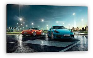 Porsche Cayman és Porsche Boxter S 718 (vászonkép)
