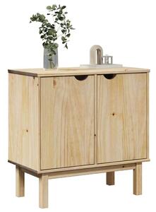 VidaXL OTTA tömör fenyőfa előszobaszekrény 75 x 40 x 75 cm