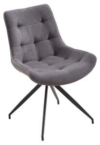 Stílusos szék Amiyah világos szürke - fekete