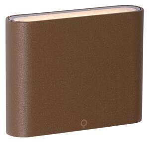 Modern kültéri fali lámpa rozsdabarna 11,5 cm LED-del IP65 - Batt