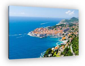 Famous view on Old Town Dubrovnik in Dalmatia, Croatia (vászonkép)