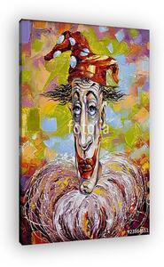 Portrait of the clown in a cap (vászonkép)
