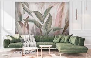 Fotótapéta Elegáns levelek fonódnak össze kecsesen, Modern fotótapéta, Modern fotótapéta, u94302 - Muralas.hu