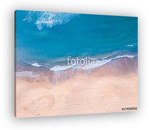 Aerial view of beach shore in the morning. (vászonkép)