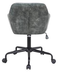 Stílusos irodai szék Kiara zöld bársony