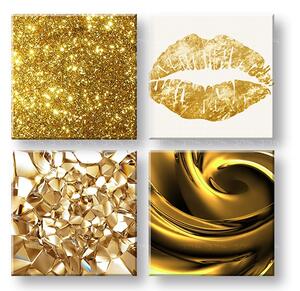 Kedvezmény 40% Vászonkép Golden kiss 4 részes XOBKOL03E42
