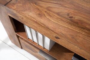 Luxus TV asztal Timber masszív fából 135 cm - raktáron
