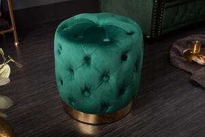 Design puff Rococo 37 cm sötétzöld