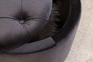 Design puff Rococo 50 cm fekete