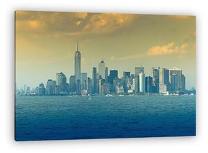 New York City - arany-kékben (vászonkép)