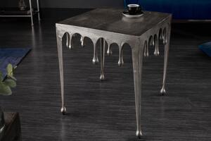 Design oldalsó asztal Gwendolyn L 50 cm ezüst