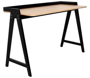 Compas Íróasztal - Tölgyfa/Fekete - 123x53 cm