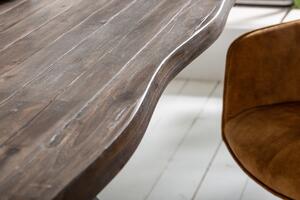 Design étkezőasztal Evolution 200 cm barna / akác