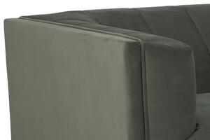 Design 3-szémelyes ülőgarnitúra Darcila 201 cm szürke-zöld