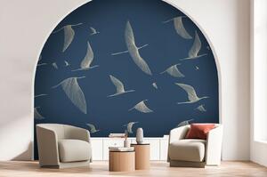 Fotótapéta Repülő madárcsoport, Designer fali fotótapéta, Népszerű fotótapéta, u94616 - Tapeko.hu