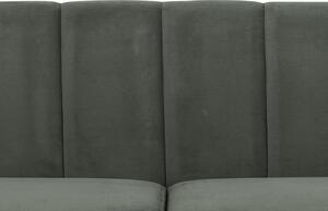 Design 3-szémelyes ülőgarnitúra Darcila 201 cm szürke-zöld