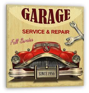 Vintage garage retro poster (vászonkép)