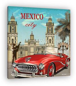Mexico retro poster. (vászonkép)