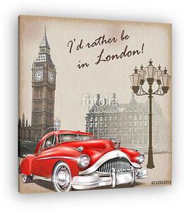 London retro poster. (vászonkép)