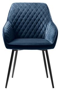 Design szék Dana kék bársony