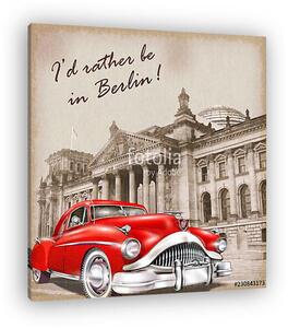 Berlin vintage poster. (vászonkép)