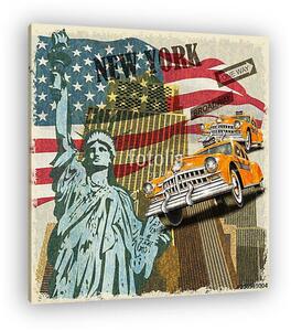 New York vintage poster. (vászonkép)