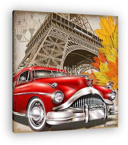 Paris vintage poster. (vászonkép)