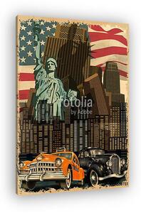 New York vintage poster. (vászonkép)