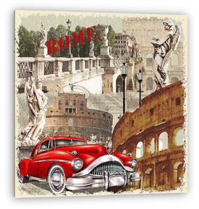 Rome vintage poster. (vászonkép)