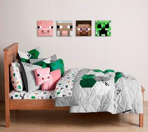 Minecraft vászonkép - a legjobb karakterek vásznon - Steve, Creeper, Sheep, Pig
