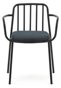 Fekete fém kerti szék Bramant – Kave Home