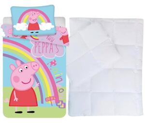 Peppa malac ovis ágynemű szett (Szivárvány)