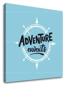 Motivációs vászonképek Adventure awaits_001