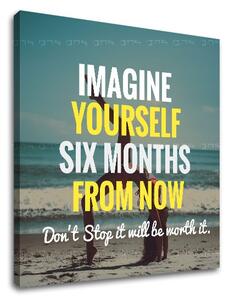 Motivációs vászonképek Imagine yourself