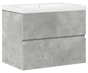 VidaXL Fürdőszoba Szekrény Szett - Beton Szürke - 60cm