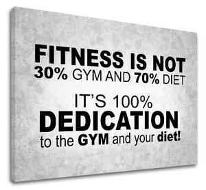 Motivációs vászonképek Fitness is not