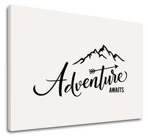 Motivációs vászonképek Adventure awaits_002