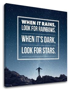 Motivációs vászonképek When it rains