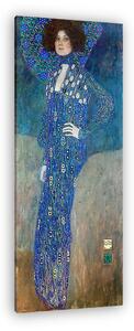 Gustav Klimt: Emilie Flöge portréja (színverzió 1.) (vászonkép)