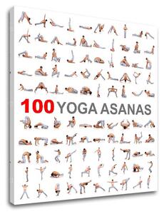 Motivációs vászonképek 100 Yoga asanas