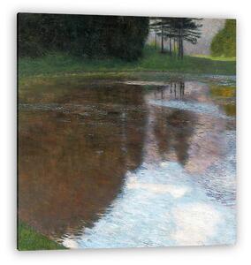 Gustav Klimt: Reggel a tónál, az Egelsee (színverzió 1.) (vászonkép)