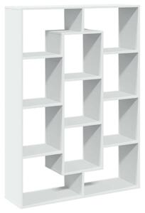 VidaXL Könyvespolc - Fehér - 11 Rekesz - 102x29x143 cm