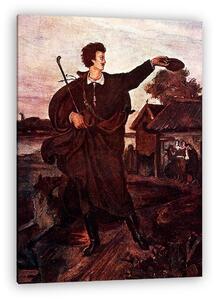 Munkácsy Mihály: Petőfi búcsúja a szülői háztól (vászonkép)