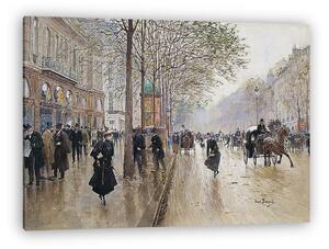 Jean Béraud: Boulevard des italiens (vászonkép)