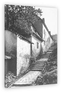 FORTEPAN: Tabán Kőműves lépcső (1928) (vászonkép)