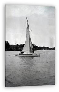 FORTEPAN: Vitorlás Siófoknál (1940) (vászonkép)
