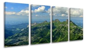4 részes falfestmény SLOVÁKIA / TATRY SK033E41